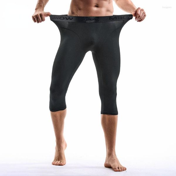 Calzoncillos Algodón Fitness Deportes Ropa interior Medias Bragas para hombres Sexy Transpirable Estiramiento Boxers Lencería Correr Gimnasio Pantalones recortados Calzoncillos