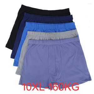 Caleçon coton homme Boxer Lot grand 10XL ample sous-vêtement Plus 5XL 6XL 7XL 160KG sous-vêtement homme 9XL Short grande taille