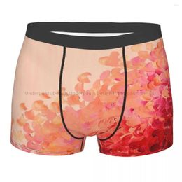 Onderbroeken CREATIE IN KLEUR KORAAL ROZE Mooie Girly Golven Zee Splash Abstract Acryl Slipje Herenondergoed Shorts Boxer Briefs