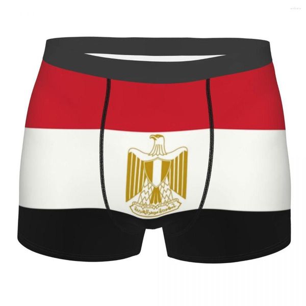 Calzoncillos personalizados con bandera de Egipto, ropa interior para hombre, calzoncillos bóxer elásticos de patriotismo, pantalones cortos, bragas suaves para hombre