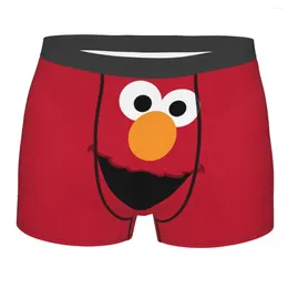 Onderbroek aangepaste elmo face anime boksers shorts shorts heren briefs ondergoed grappig