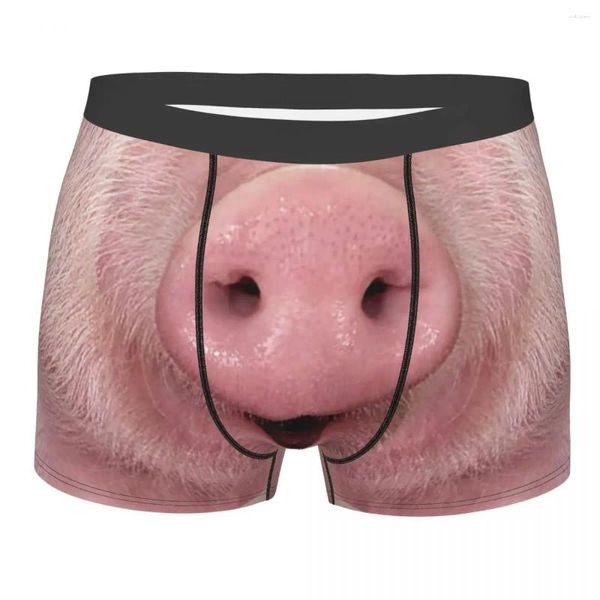 Calzoncillos Humor Personalizado Nariz De Cerdo Boxeadores Pantalones Cortos Hombres Piggy Calzoncillos Ropa Interior Divertida