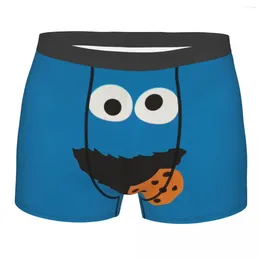 Onderbroek aangepaste nieuwigheid koekje monster gezicht manga boksers shorts slipje meren comfortabele slips ondergoed ondergoed