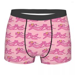 Sous-pants Custom Pink Leopard Underwear Men Homme Briefes de bande dessinée Briefes Shorts Softs pour mâle