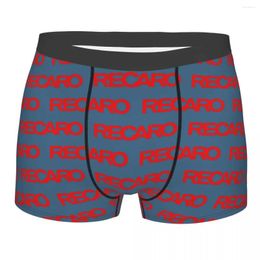 Onderbroek aangepaste Recaros -logo ondergoed Men Stretch Boxer Briefs Shorts Santies Soft voor mannelijk