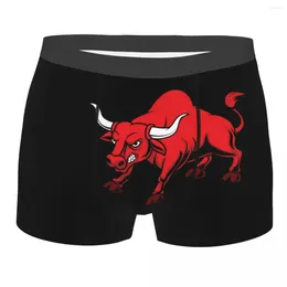 Sous-pants Custom Red Double-Bull Underwear Men Homme Brief Brief Brief Brief Brief