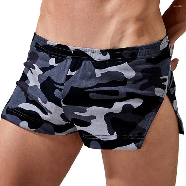 Calzoncillos diarios vacaciones casa boxeador pantalones cortos traje de baño bragas ropa interior para hombre sexy suave cintura baja moda elegante