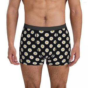 Sous-vêtements Daisy Flower Main Sous-vêtements Vintage Print Pouch Haute Qualité Boxer Shorts Douanes Briefs Respirant Hommes Culottes Grande Taille