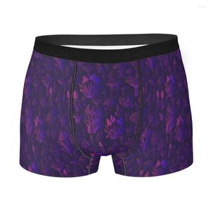 Caleçons violet foncé champignon délicieux nourriture Homme culottes sous-vêtements pour hommes aérer Shorts Boxer slips