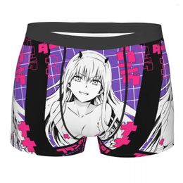 Onderbroek lieveling in de franxx boksers shorts for heren 3d print anime manga nul twee ondergoed slipjes briefs adembal sexy