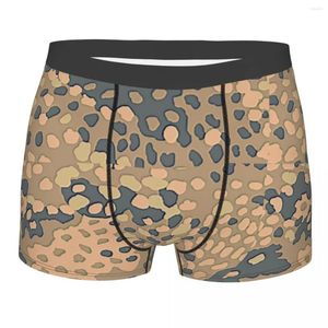 Caleçon Désert Erbsenmuster Pois Dot Allemand Camouflage Motif Boxer Shorts Hommes 3D Imprimé Mâle Doux Sous-Vêtements Culottes Mémoires