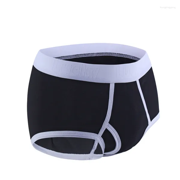 Cuecas projetadas para conforto Roupa íntima masculina preto e branco 2 cores cuecas antibacterianas respiráveis 4 unidades clássicas, mas shorts