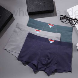 Sous-vêtements Designer Mens Sous-vêtements sans couture Boutique Boxers Pur Coton Peau Douce Quatre Coins Bas Pantalon Triangle Shorts Tête AZQA