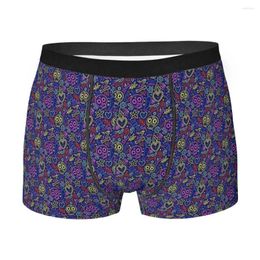 Caleçon Dias De Los Muertos Boxer pour homme Jour des morts Mexique Crâne respirant drôle de haute qualité imprimé short cadeau