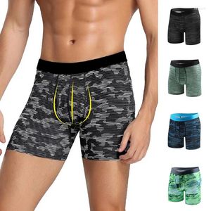 Sous-pants Dihope Men's plus taille rapide rapide Dry Athletic Compression Shorts Boxer Underwear Mid-Rise Breathable Cotton Sport Collons Men