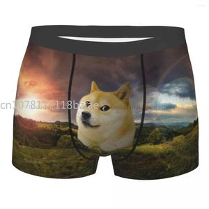 Sous-pants Dogecoin Intéressant de monnaie virtuelle arbre haleine Bale Pantes Man sous-vêtements Sexy Shorts Boxer Briefs