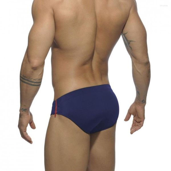 Calzoncillos con doble cremallera para hombre, bóxer con almohadilla de empuje, bañadores de cintura baja, bañadores de secado rápido, pantalones cortos de playa, ropa de baño triangular para Surf