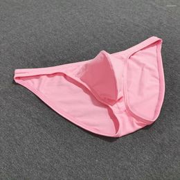 Slip Enhance Penis Bulge Panties Briefs Hommes Sexy Sous-vêtements Coton Respirant Bikini Lingerie Low Rise Cock Pouch Gay Men Culottes