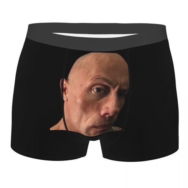 Slip Sourcils Meme Dwayne The Rock Johnson Homme Sous-Vêtements Boxer Shorts Culotte Nouveauté Respirant pour Homme SXXL 230602