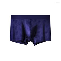 Sous-pants d'usine Outlet Ice Silk Mesh Boître antibactérien respirant Boxer des sous-vêtements pour hommes confortables Customy