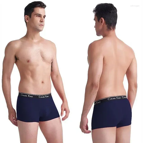 Calzoncillos Fan Sweet Men's Boxer Ice Silk Letters Male Stretch Shorts Boys Ropa interior Transpirable Lencería Hombres Cómodo