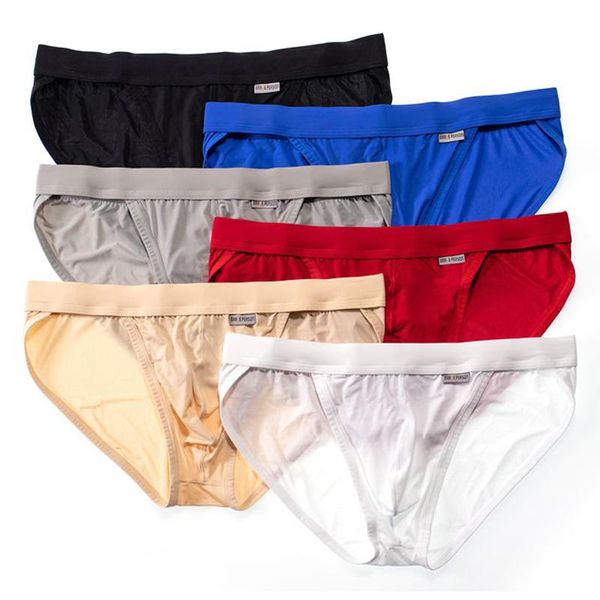 Slip mode slips homme sous-vêtements culottes Sexy Shorts doux respirant couleur unie slips sous-vêtements