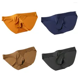 Onderbroek mode elastische tailleband zweet-absorbent eenvoudige mid-rise mannen sexy briefs driehoek snijden mannelijk ondergoed kleding
