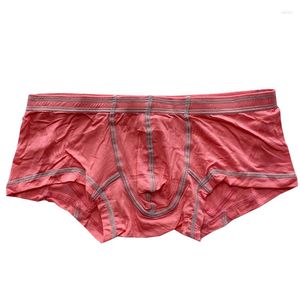 Caleçon mode taille basse sous-vêtements Sexy hommes Boxer Shorts hommes culottes doux confortable respirant été slips minces