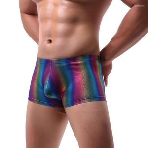 Slip Mode Hommes Sous-Vêtements Bas Taille Basse Hommes Tronc Boxer Casual Gay Show Stretch Contraste Cordon Beachwear Homme Club