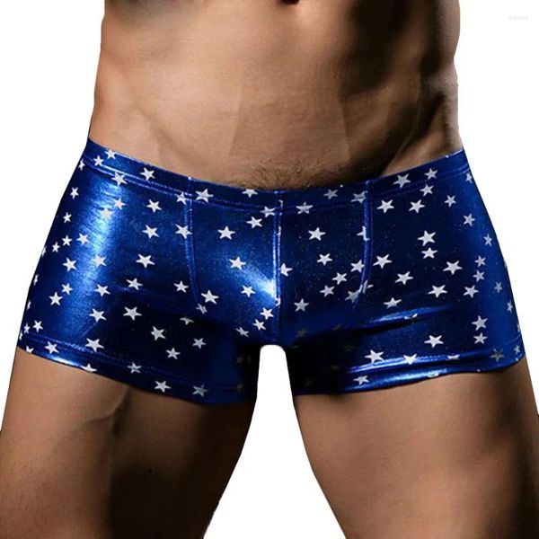 Calzoncillos Moda para hombre Boxer Shorts Ropa interior suave Bulge Bolsa Star Men FB