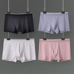 Calzoncillos Modelo de moda Boxer para hombres Ropa interior sexy Pantalones cortos U Convexo Diseñador Transpirable Algodón suave 5 paquetes