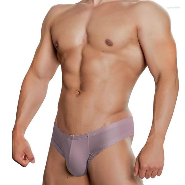 Calzoncillos de moda para hombre Sexy Modal Gay para hombre ropa interior calzoncillos de cintura baja Bikini Cuecas pene bolsa suave cómodo AD325