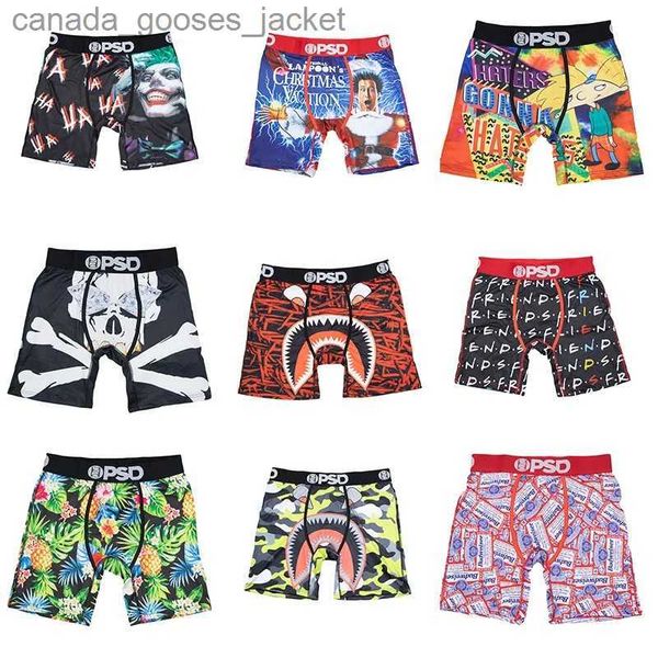 Calzoncillos de moda y sexy impreso Boxer Boxer cueca ropa interior para hombres pantalones cortos S-xxl boxer c240411