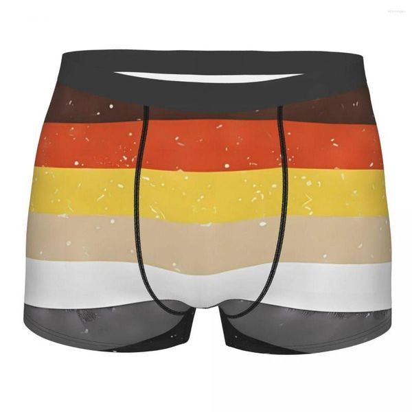 Calzoncillos Bóxer de hombre con fondo de oso Gay con purpurina sintética, bandera del orgullo, pantalones cortos sexis de alta calidad altamente transpirables, Idea de regalo