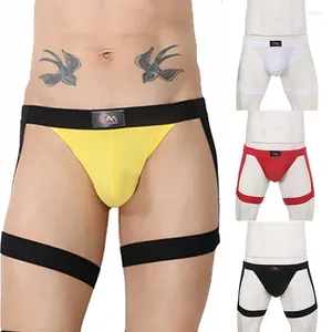 Sous-vêtements Fétiche Homme BDSM Lingerie Pour Gay Taille Basse Sexy Slip Harnais Creux Voir À Travers Sous-Vêtements Sans Couture Élastique Coton Érotique String