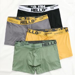 Sous-vêtements Finetoo 1pcs coton grande taille boxeurs pour hommes llus grands shorts respirant impression sous-vêtements L-3XL