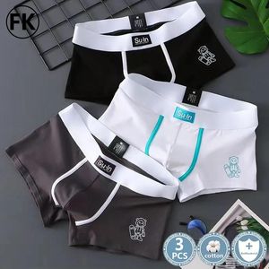 Sous-pants FK Sexy Men Underwear Boxer Shorts Imprimé Coton Men Men de cotonne