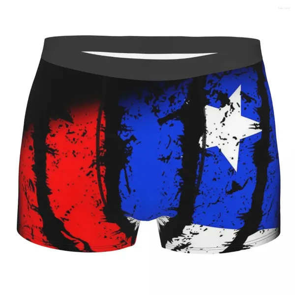 Calzoncillos Bandera De Chile Bragas De Algodón Ropa Interior De Hombre Sexy - Calzoncillos Cortos Tipo Escudo