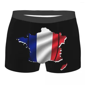 Caleçon drapeau de la France culotte homme carte homme caleçon boxeur coton pour homme grande taille lot doux