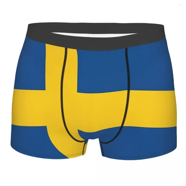 Slip drapeau de la Suède culotte en coton sous-vêtements pour hommes sexy short de fierté slips