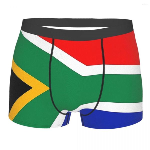 Calzoncillos Bandera Sudafricana Cara RSA Africa Homme Bragas Ropa interior para hombres Pantalones cortos estampados Calzoncillos bóxer