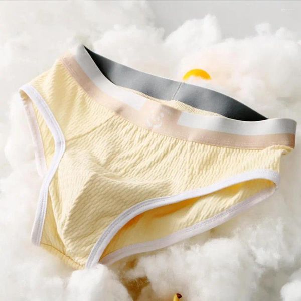 Calzoncillos de diseño triangular flexible calzado de panda casual de hombres con cintura elástica ancha transpirable tela elástica