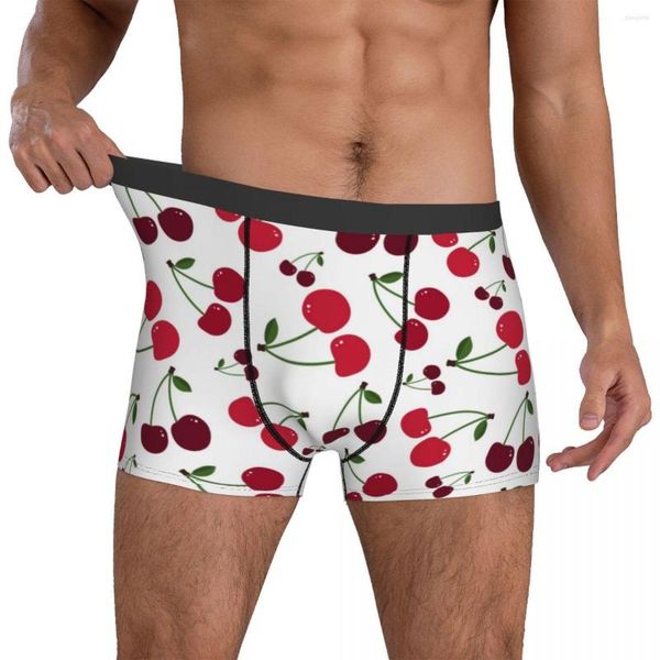 Calzoncillos con estampado de frutas frescas, ropa interior bonita con estampado de cerezas, calzoncillos Boxer de alta calidad, calzoncillos, calzoncillos cómodos para hombre