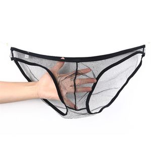 Slip Full Transparent Men Underwear Briefs Gaze Male Viscose Panties Lingerie Sexy Voir à travers Cueca Gay Plus Size Slips Ho204l