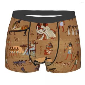 Caleçon drôle Boxer Shorts culottes hommes egypte ancienne hiéroglyphes égyptiens sous-vêtements respirant pour Homme