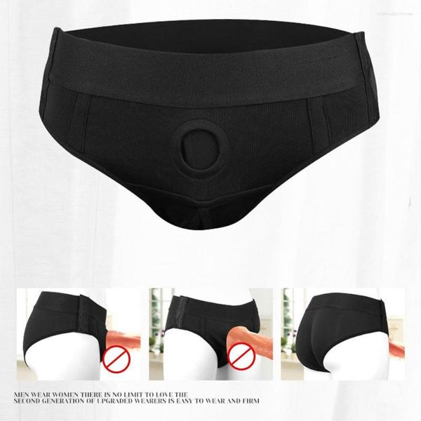 Slip drôle sexy slip pour hommes ou femmes sous-vêtements réglables exposés coq shorts gays lesbiennes lingerie érotique sissy culottes