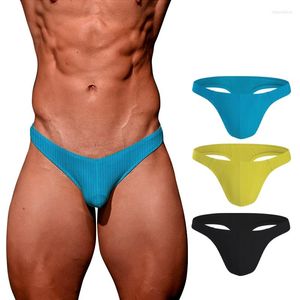 Slip Sous-Vêtements Gay Sexy Jockstrap Hommes Strings Coton Bikini Sissy String Homme 20 Couleur Mémoires String Homme AD7113