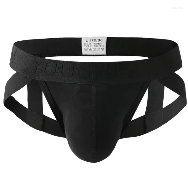 Sous-vêtements Gays Fashoin Jockstrap Hommes Taille Basse Culotte Jeune Lingerie Garçons Poche Convexe Sous-Vêtements Serré Coton Sport Trunks Respirants