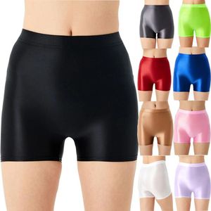 Onderbroek Glanzend Naadloos Ondergoed Dames Heren Boxer Briefs Dames Broek Vier Hoeken Anti-lege Zomer Dunne Gym Kort