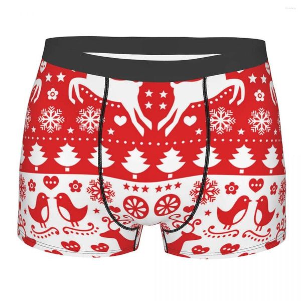Sous-vêtements Happy Merry Christmas Santa, culottes respirantes, Boxer, sous-vêtements confortables pour hommes